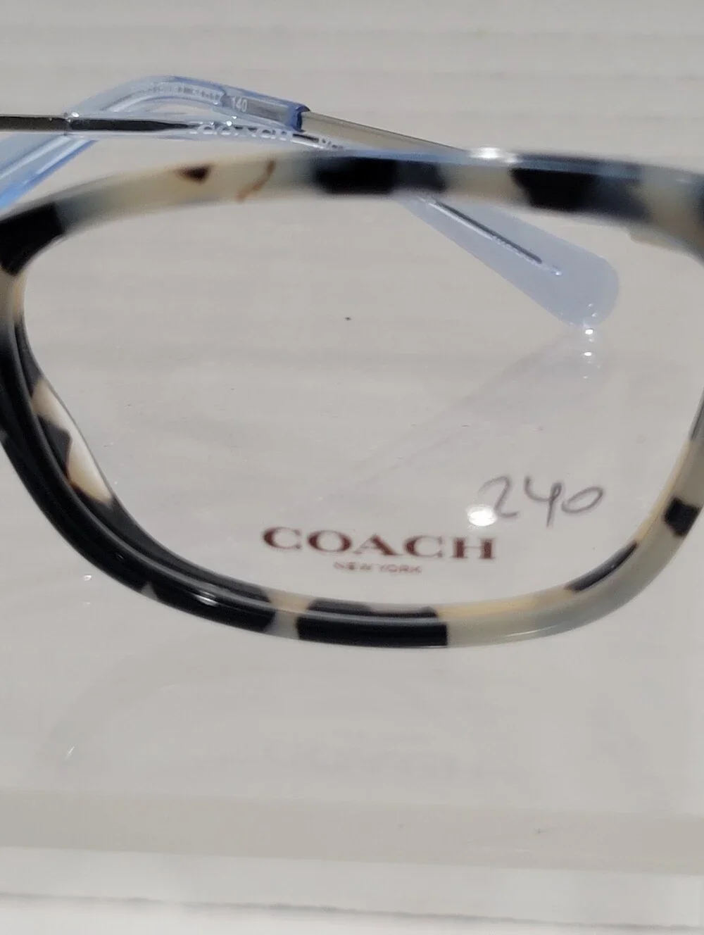 Coach Eyeglasses Frames Model 6163 NWOT Cat Eye Tortoiseshell Blue - Picture 2 of 13